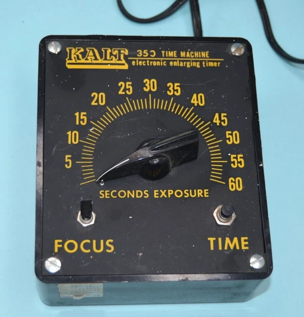 De colección KALT 350 máquina del tiempo cuarto oscuro temporizador coleccionable no funcional
