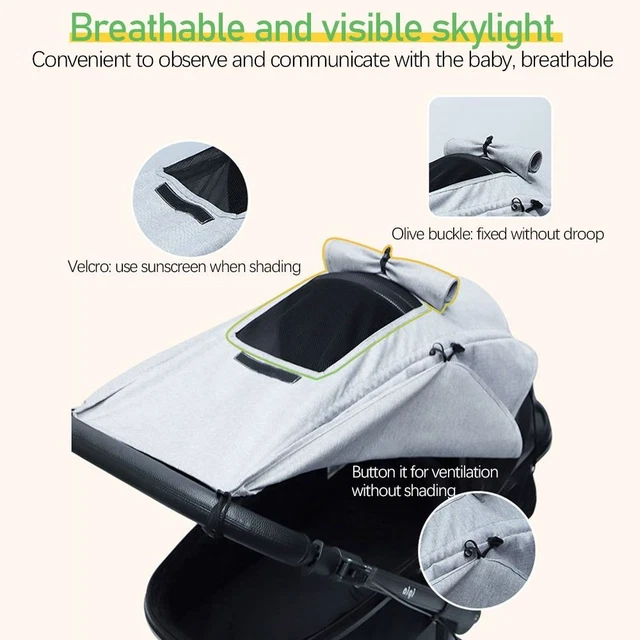 Cochecito de bebé cortina de trapo bebé coche toldo coche coche cubierta solar bloques UV UVB sol