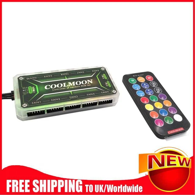 Controlador Remoto COOLMOON RGB DC12V 5A LED Color Controlador Inteligente
