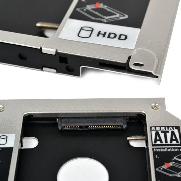 SATA 2nd HD SSD Hard Drive Caddy Apple Unibody MacBook Pro 2008-2012 Optical Bay 3