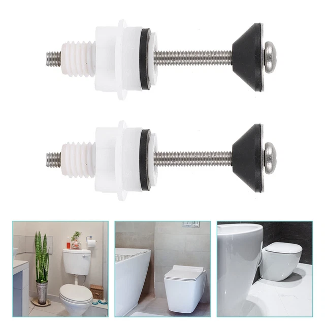 2 pernos de inodoro de repuesto tornillos de inodoro lavadora acero inoxidable