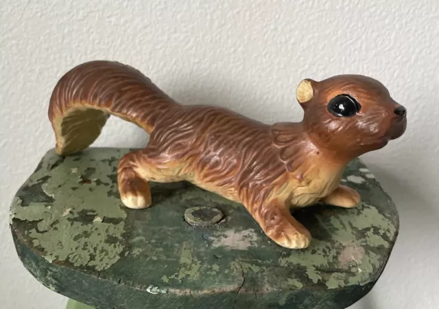Vintage Artmark Wall Climber Squirrel Figurine Ceramic 10” Long