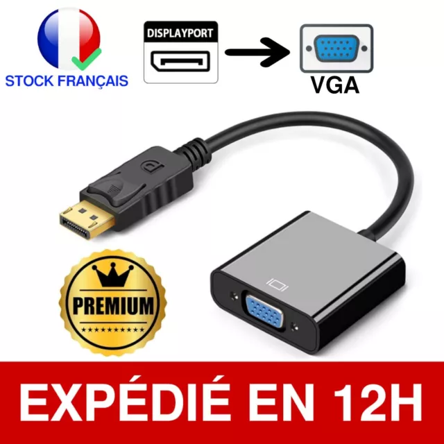 HDMI VGA ADAPTATEUR Video Convertisseur 1080P Hdmi Male Vers Vga Femelle  EUR 7,99 - PicClick IT
