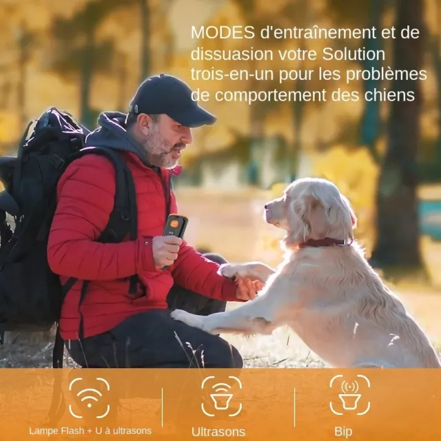 Dispositif Anti-Aboiement Ultrasonique pour Chiens - Répulsif Anti-Bruit, Format 2