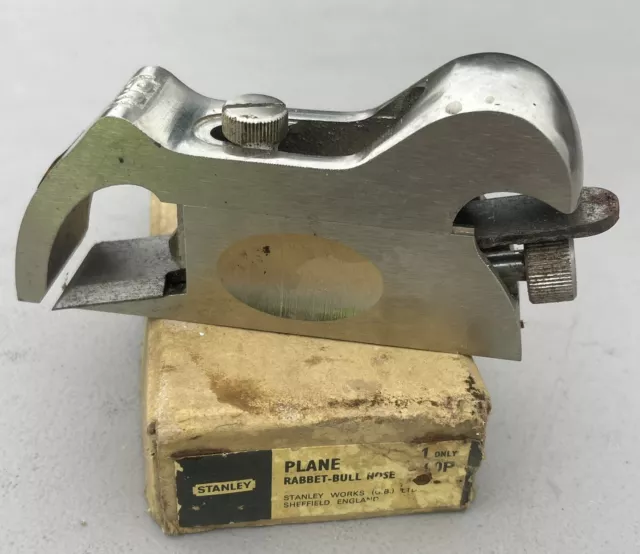 Vintage STANLEY No. 90 Bull Nose Rabbet Plane England With Original Box