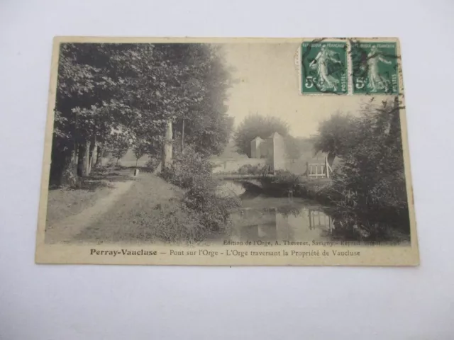 Cpa Essonne 91 Perray Vaucluse Pont Sur L'orge