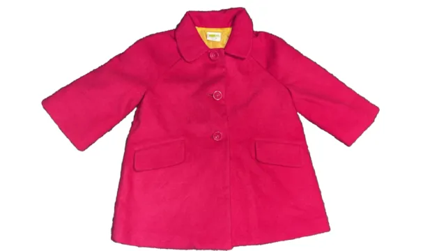 Crazy 8 Girls Pink Jacket Peacoat Size Large 10/12 Spring Coat