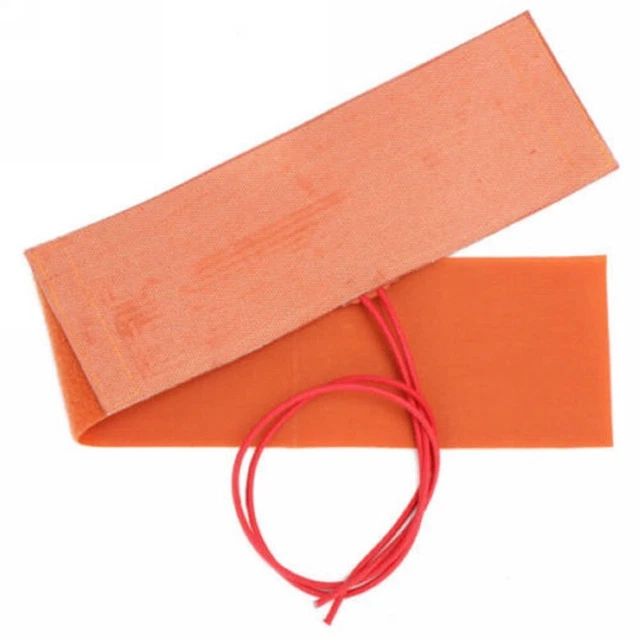 Tappetini riscaldante bottiglia azoto flessibile elemento 12 V 240 W elemento silicone 50 cm
