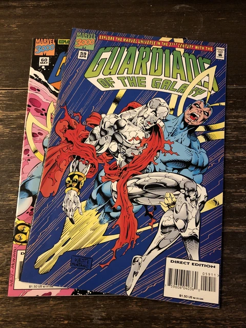 Marvel Guardians Of The Galaxy 59 60 NM Low Print Run HTF 1995