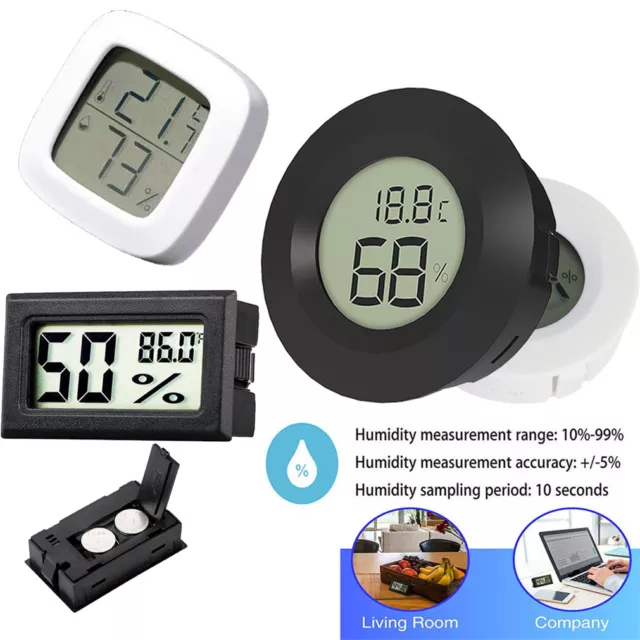 Digital LCD Room Thermometer Hygrometer Humidity Meter Garden Greenhouse House