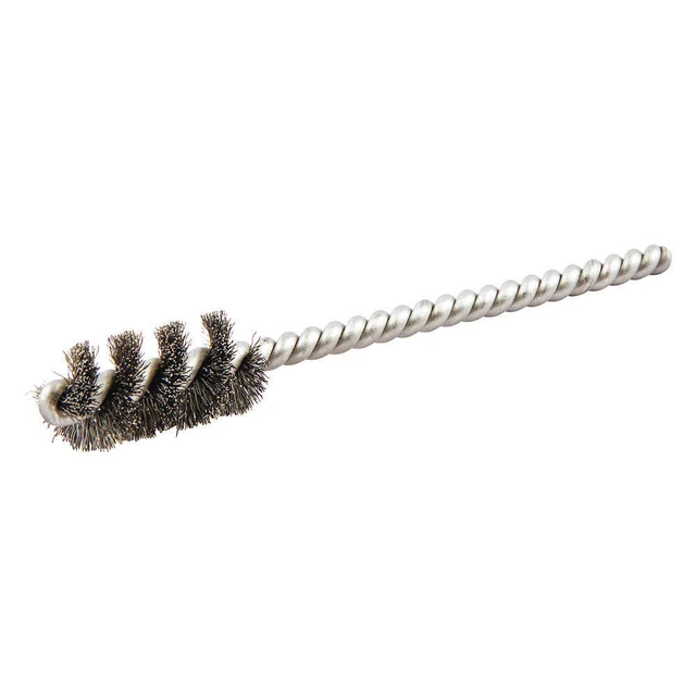 NORTON 66252839063 Single Spiral Tube Brush,1/2 dia.