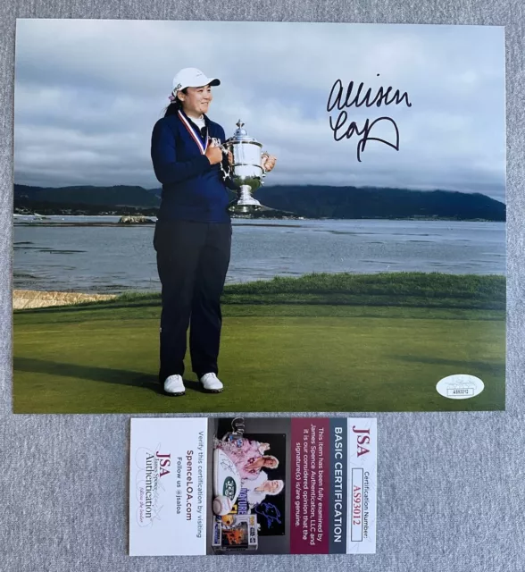 2023 US WOMENS OPEN CHAMP ALLISEN CORPUZ SIGNED 8x10 PHOTO LPGA GOLF JSA AS93012