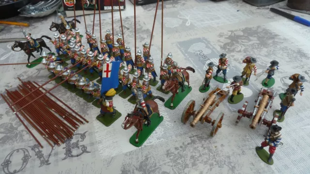 Call To Arms English Civil War Infantry Cavalry Artillery Painted 1/32 Job Lot