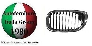 Griglia Radiatore Dx Tutta Cromata Per Bmw Serie 3 E46 Coupe' 03>06 2003 Al 2006