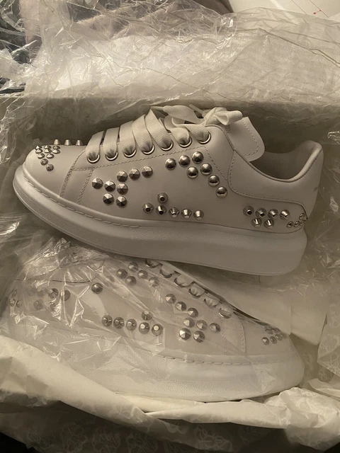 Alexander mcqueen studded trainers top