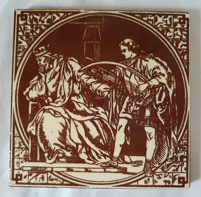 Minton King & Knight Arts & Crafts Antique Tile