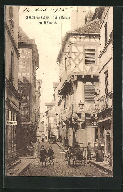 CPA Chalon-sur-Saone, Old House, Rue St-Vincent
