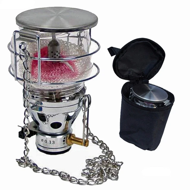 Fox Outdoor Gaslaterne Mit Piezo-Zndung  400W Campinglampe Inkl. Tasche   13 Lichter Terrassenheizer Gas