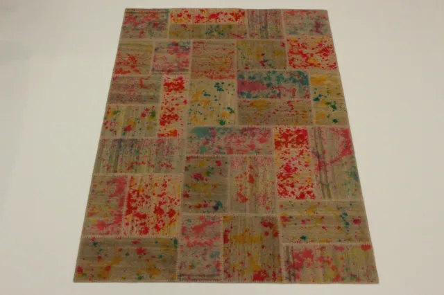 Abstract Art Modern Kelim Patchwork Persian Carpet Oriental Rug