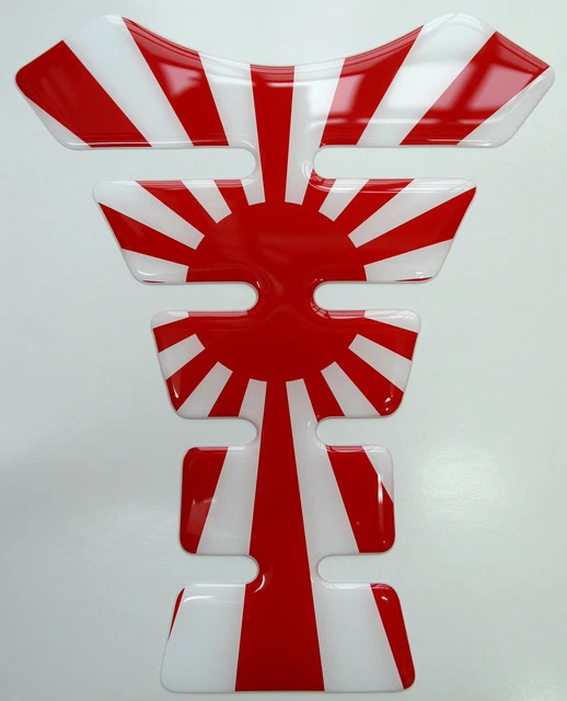 007 - Japanese Flag car stickers (Rising Sun) - Awesome Stickers UK