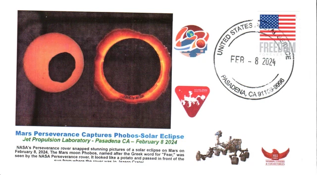 2024 MARS PERSEVERANCE Rover Captures Phobos Solar Eclipse JPL Pasadena