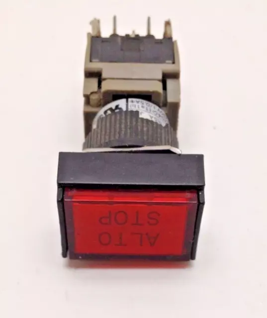 Fuji LED Lamp Command Switch RED  5A 250VAC  AH164-TF  #6802