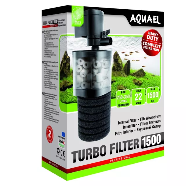 Filtre intérieur Aquael TURBO FILTER 1500 - filtre d'aquarium ventilateur turbofiltre