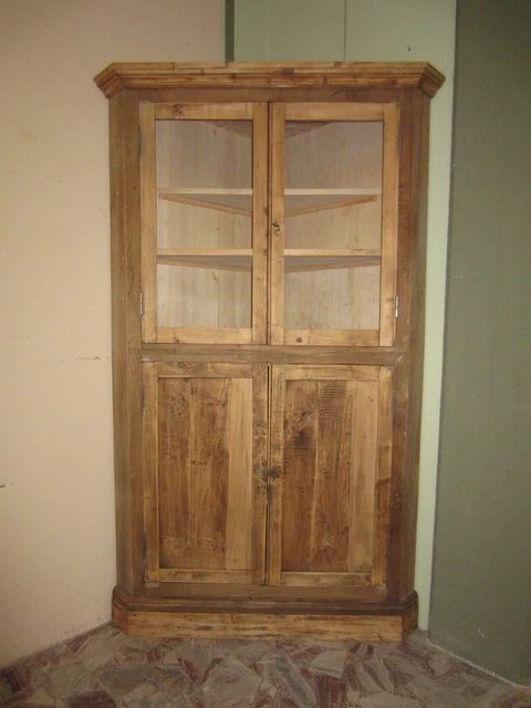 Angoliera Toscana Antica Pioppo  Cantonale Angolo Credenza Cucina Rustica