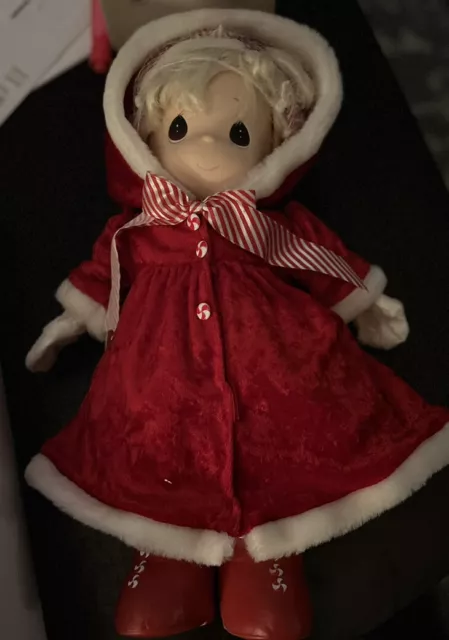 Precious moments Porcelain Christmas Candy Doll #1208