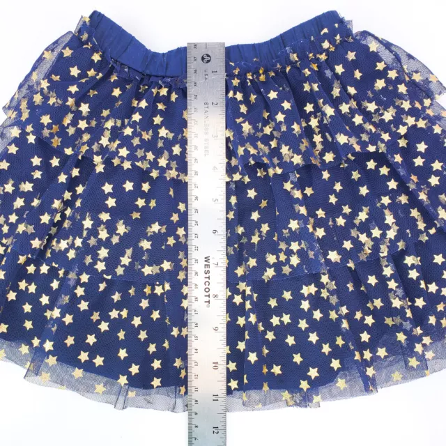 Gap Baby Navy Blue & Gold Stars Ruffled Tulle Tutu Ballet Skirt Girls size 3 3