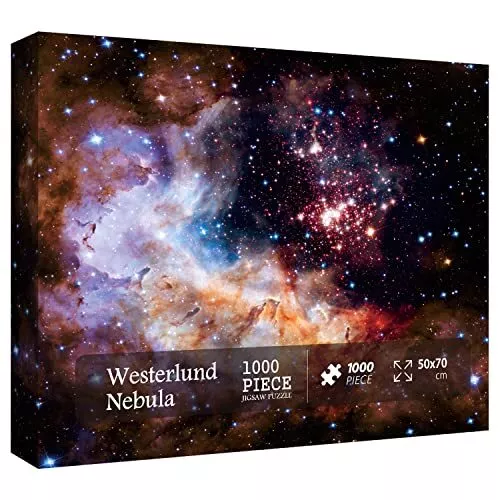 Space Puzzle 1000 Pieces Adult Solar System Galaxy Puzzle Hubble-Westerlund 2...