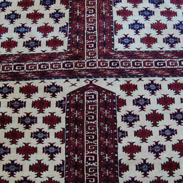 Antik Jomud  Hatschlu Teppich Turkmenistan 173x155  rug Tapis Tappeto alfombra