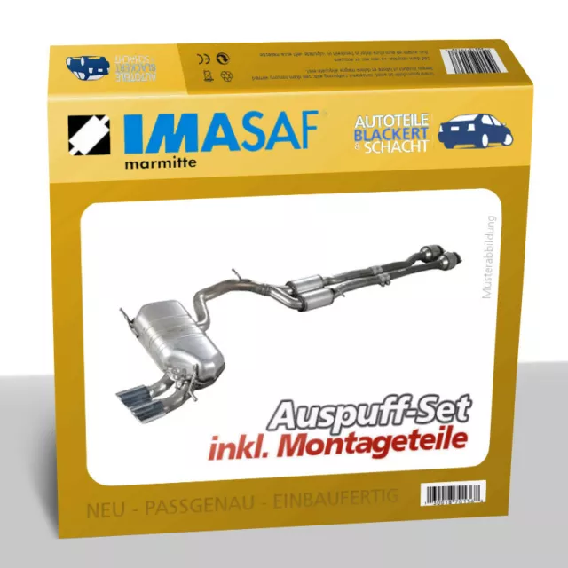 IMASAF Auspuff Anlage komplett für Talbot Simca Matra Bagheera 1.3+1.5 1973-1981