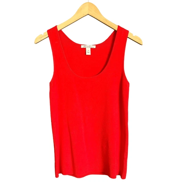 Vintage Y2K Red Ribbed Sleeveless Tank Top