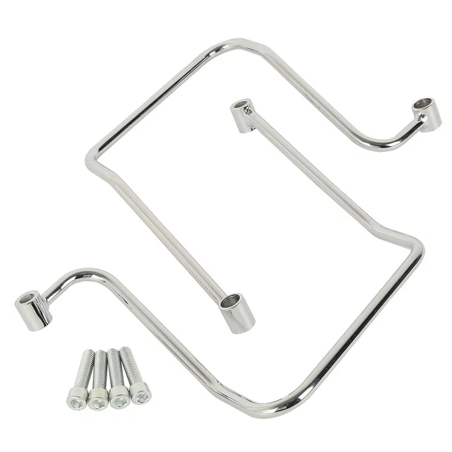 Saddlebag Guard Rails Support Brackets Fit For Harley Dyna Fat Bob FXDF 06-17
