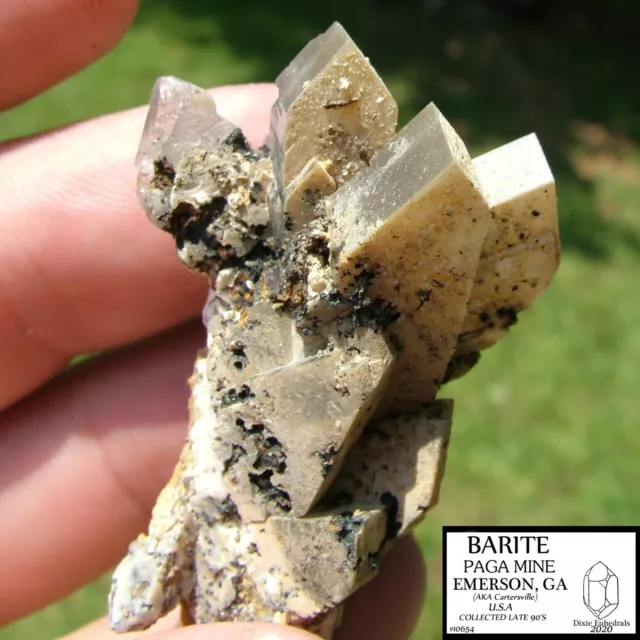 blue barite paga mine cartersville georgia phantoms emerson cluster HIGH QUALITY