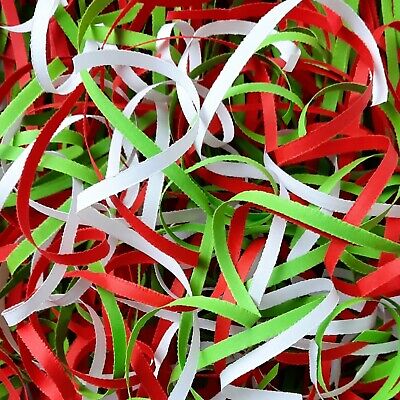 200g Red Green & White Shredded Paper Filler Festive Christmas Hamper Gift Box♻️
