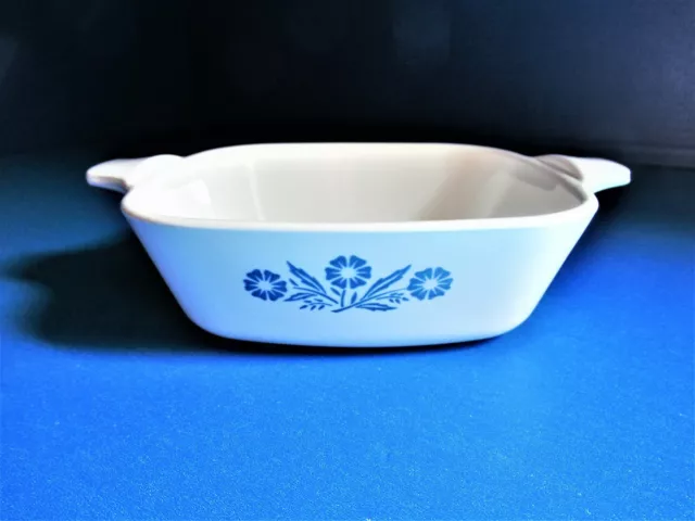 Corning Ware Blue Corn Flower Petite Pan P 41 Small Individual Casserole Dish 3