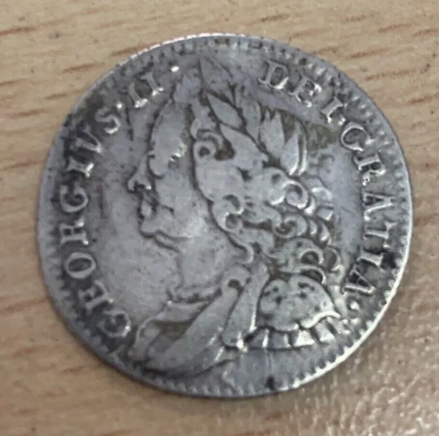 George II - 1757 Silver Sixpence