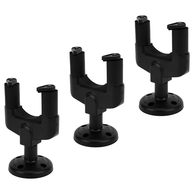 Guitar Wall Hooks 3-Pack Universal Mount Brackets for Ukulele Bass