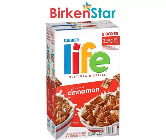 Life Multi-Grain Cinnamon Cereal (44.6 oz., 2 pk.) Great Price