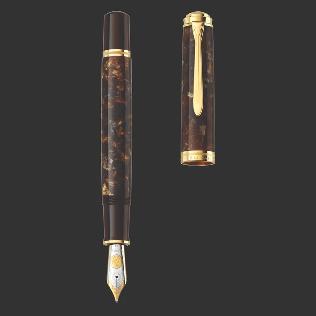 GREAT DEAL! PELIKAN M1000 Füllhalter, grün gestreift, Listenpreis 2025: 760.- eB