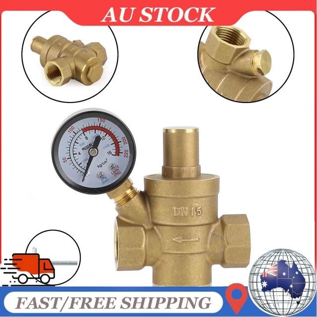DN20 3/4 Inch Brass Water Pressure Regulator Reduc... - Vicedeal