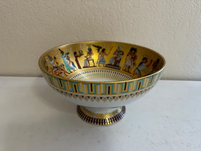 Kaiser German Porcelain Theben Bowl Tut Ench Kamen Egyptian Pharaoh Design