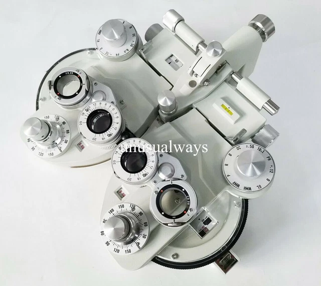 Minus Manual Phoropter Vision Tester Optometry Refractor Creamy White Color