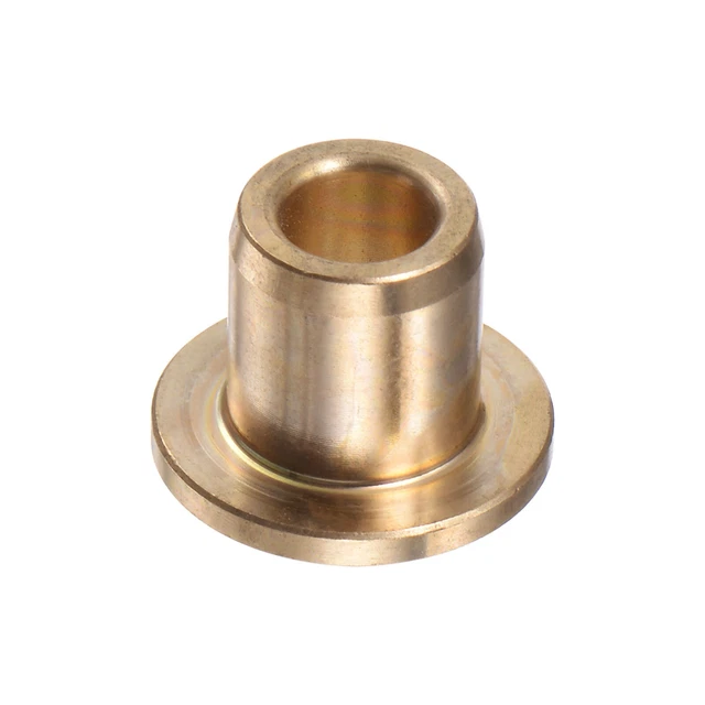 Flange Bearing Sleeve 6mm x 10mm x 12mm Bronze Self-Lubricating Bushings