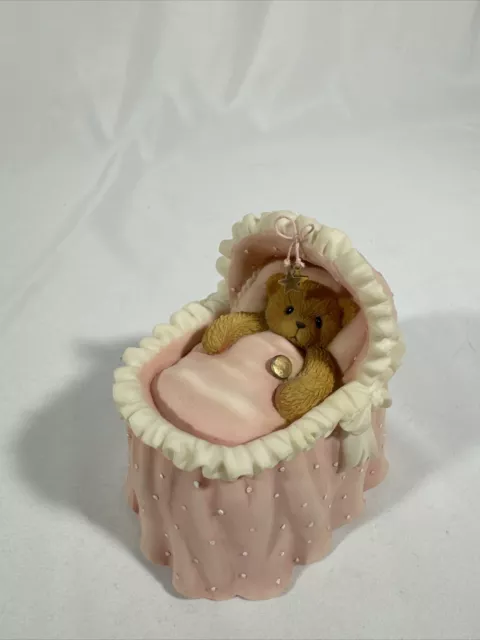 Cherished Teddies It's A Girl #745073 - Baby In Bassinet With Original Box