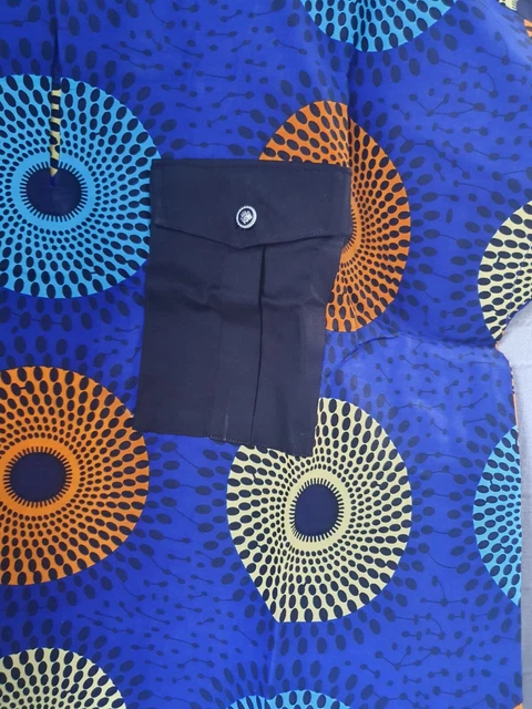 Abbigliamento/camicia e pantaloni stampa uomo africana/kaftano. Nuovissimo di zecca. Taglia Large.