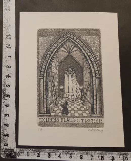 Wunderkammer L Exlibris 837 " Cattedrale " - * Viktor Chrenko * - C Signed