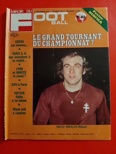 1972 MIROIR DU football n°183 BORDEAUX AJACCIO NICE MARSEILLE LA GREVE DES PROS EUR 7,20 - FR